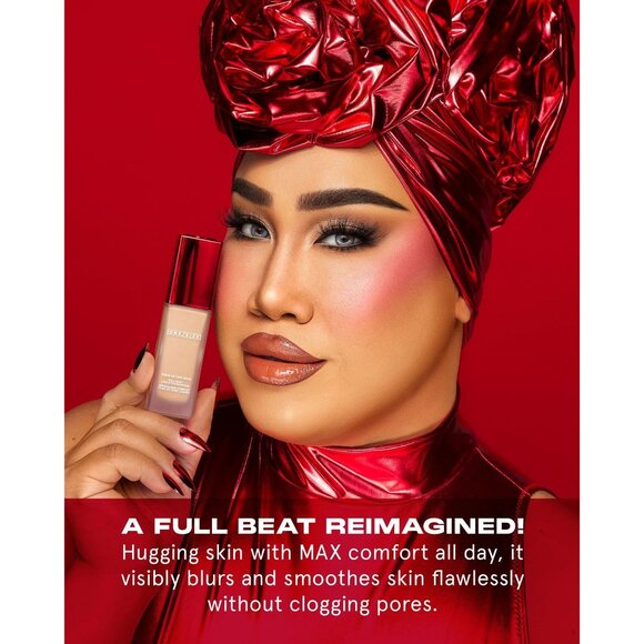 ONE/SIZE Patrick Starrr Turn up the Base Waterproof Foundation Dark Deep 65 NEW - Picture 8 of 10